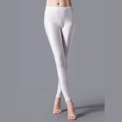 Women Shiny Pant Leggings Hot Selling Leggings Solid Color Fluorescent Spandex Elasticity Casual Trousers Shinny Legging