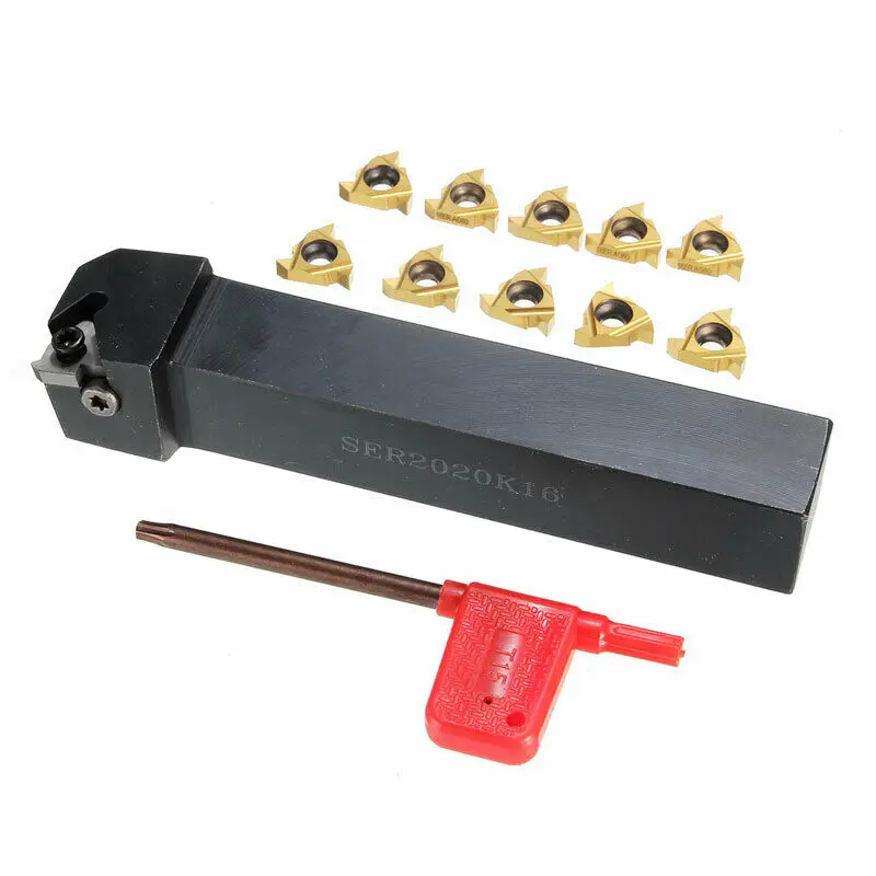 SER1212H16 SER1616H16 SER2020K16 SER2525M16 supporto per tornitura filettata installa inserto in metallo duro 16ER AG60 inserto per tornitura utensile per tornio