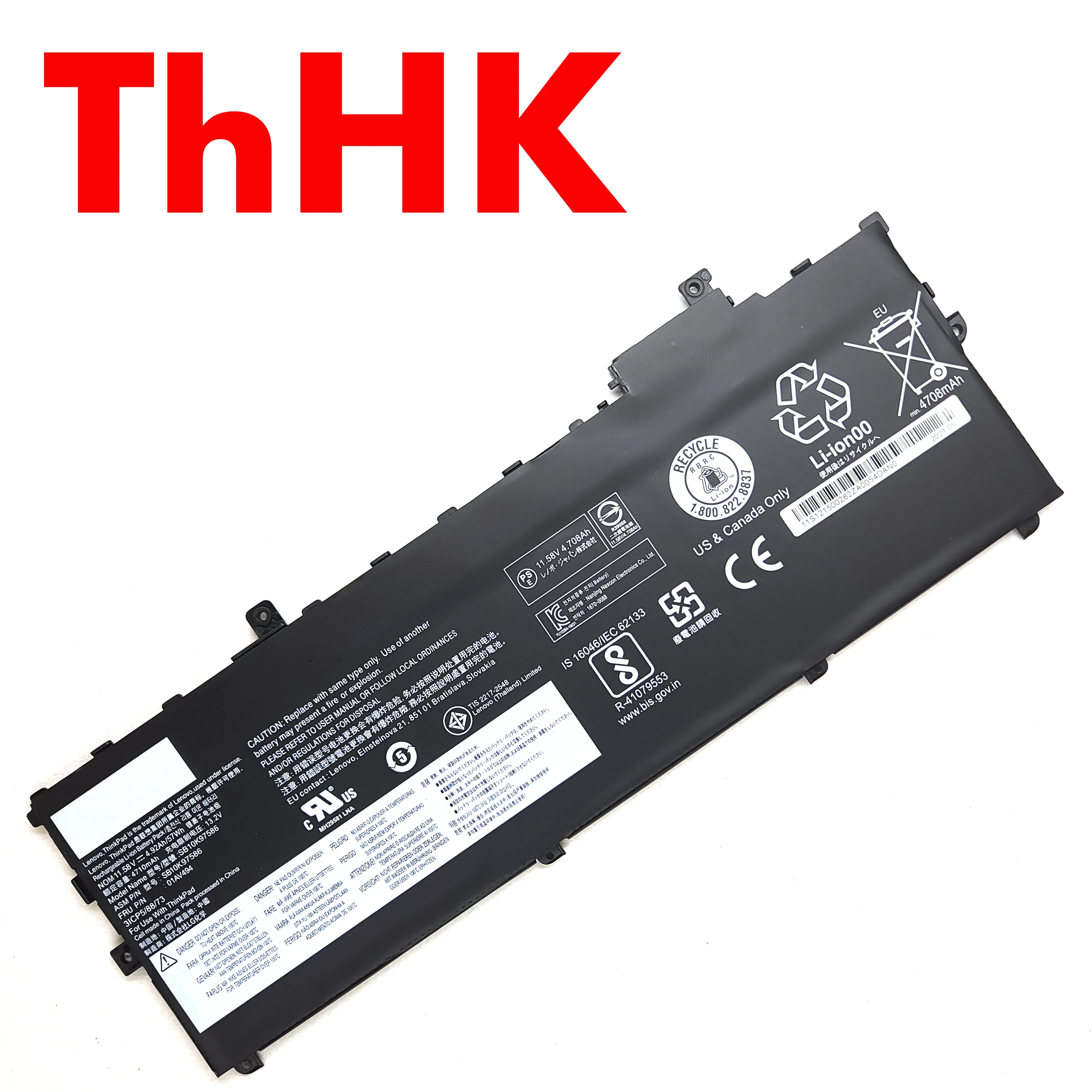 Genuine 01AV494 01AV430 01AV431 SB10K97586 SB10K97587 SB10K97588 Battery For Lenovo ThinkPad X1 Carbon 5th Gen 2017 6th Gen 2018