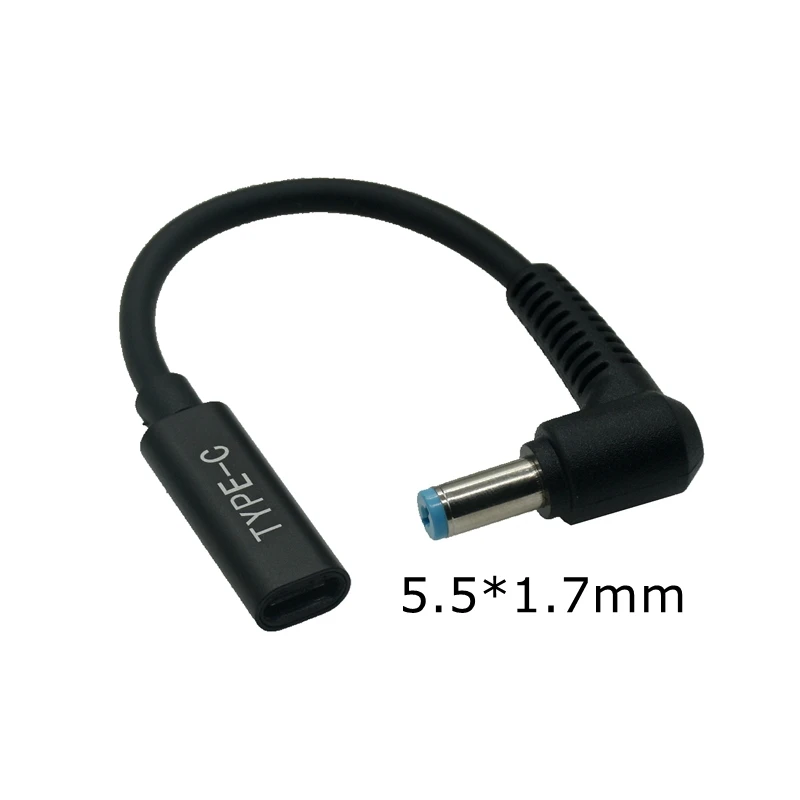 DC 5.5 x 1.7mm Power Supply Plug Connector Converter Cable Cord 19V USB Type C PD Charging Cable for Acer Aspire Laptop Adapter