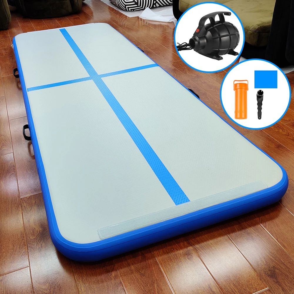 

Free Shipping Inflatable Air Mattress For Gymnastics Home Use Airtrack Floor Mat 3M With Pump DWF Training Mat Cheerleading