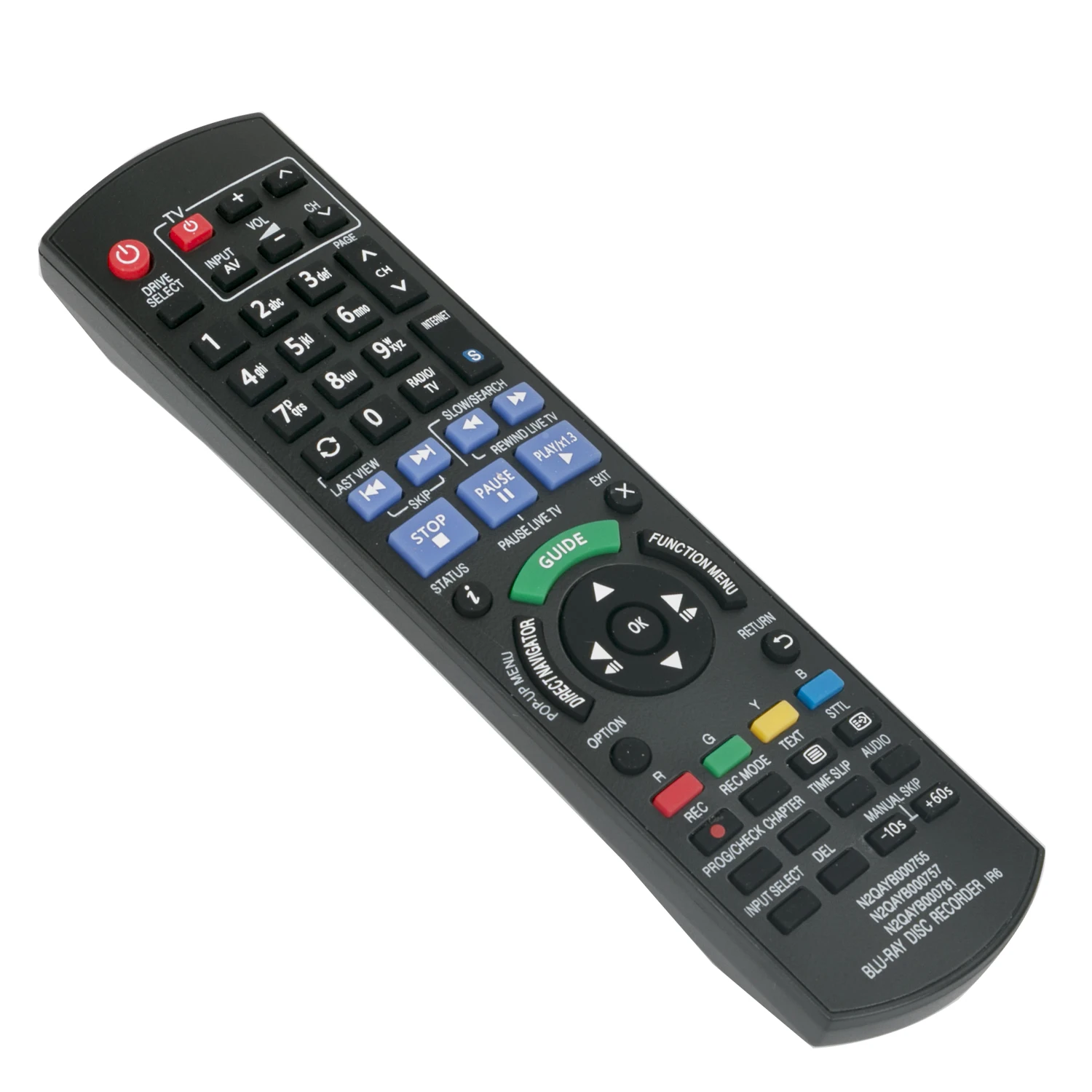 New N2QAYB000755 N2QAYB000757 N2QAYB000781 Replaced Remote Control fit for Panasonic Blu-ray DMR-BWT730 DMR-BWT835