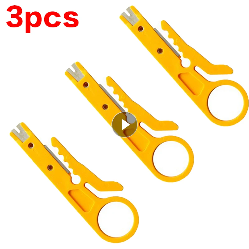 1/3pcs Crimper Pliers Portable Wire Stripper Knife Cable Stripping Wire Cutter Tools Cut Line Pocket Multitool Crimping Tools