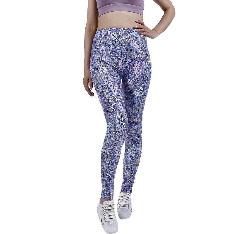 VIIANLES-Leggings elásticos con estampado para mujer, pantalones ajustados sexys, ropa de calle, pantalones estampados de cintura alta, novedad de 2021