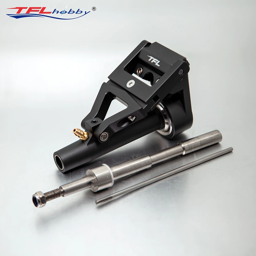 TFL 6.35mm Remote Control Drive Shaft Cable Strut Holder Bracket Angle Length Adjustable for RC Speed Racing Boat MONO