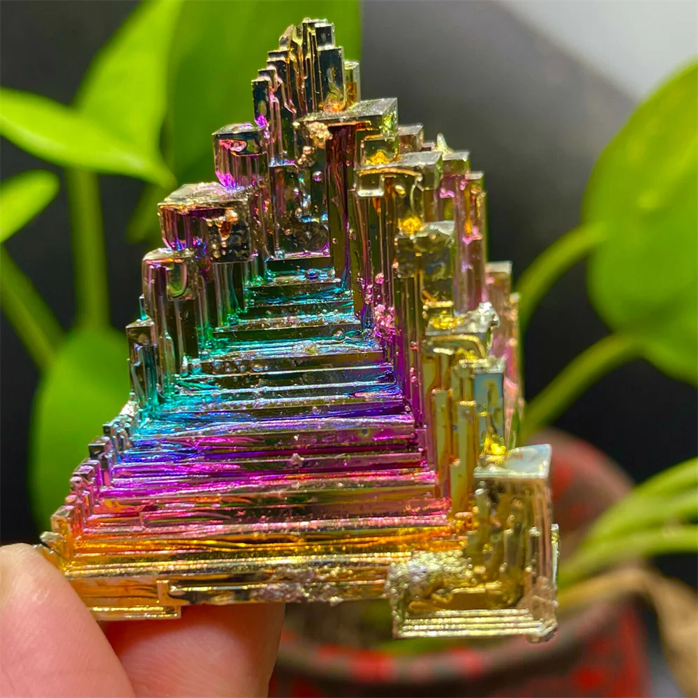 

50g Brilliant Rainbow Titanium Bismuth Cluster Ore Rare Mineral Specimen Gemstone Quartz Crystal Healing