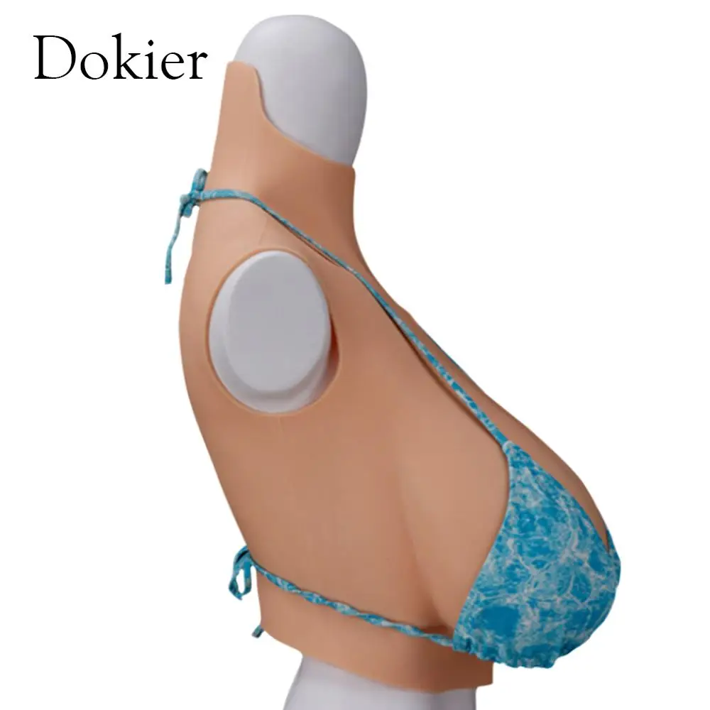 Dokier Big Size Breast Forms Top Quality Boobs Silicone Artificial Enhancer Crossdress Transgender Transvestite Cosplay Shemale