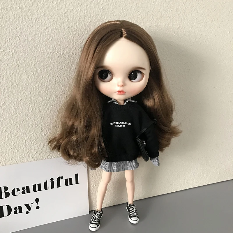 Hot Sale Blythe Clothes Fashion Sweater and Shirts Suit for Blythe Doll Barbies 30 cm 1/6 Bjd Dolls Azone ICY Licca Doll