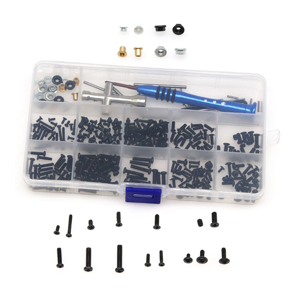 RC Car Tools Kit  316 in 1 DIY Accessories Repair Supplies with Box Repair Tool Set Screws Box Hardware Fasteners for Wltoys1/14