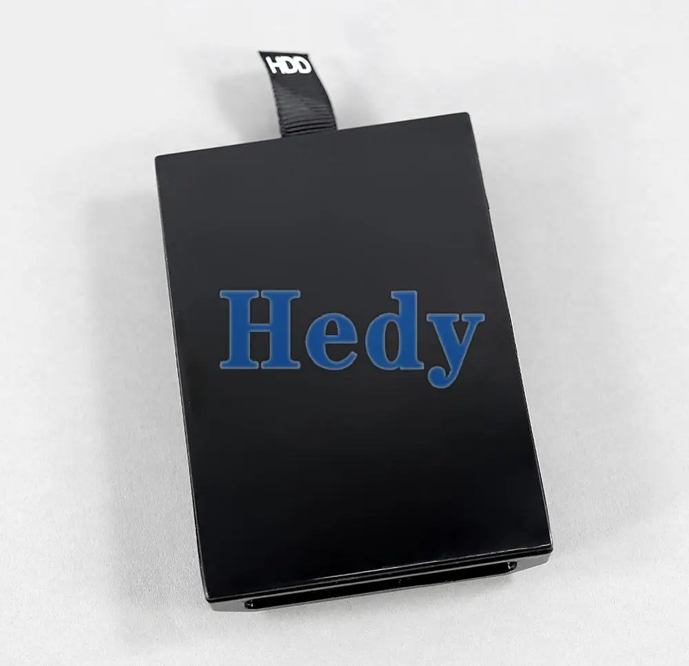 10PCS สำหรับ Xbox 360 Slim Hard Drive Enclosure HDD Case Shell Black สำหรับ XBOX360