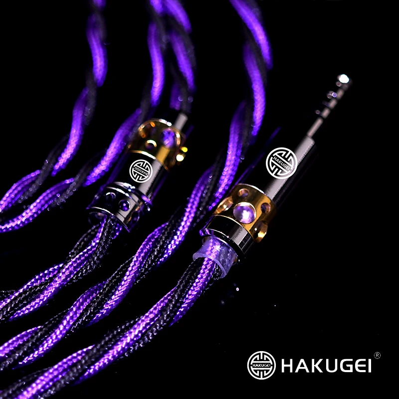 FENGRU HAKUGEI Purple Dragon Three Element Mix 4 Share 2Pin 0.78mm MMCX QDC Connector Earphone Upgrade Cable for KXXS S8