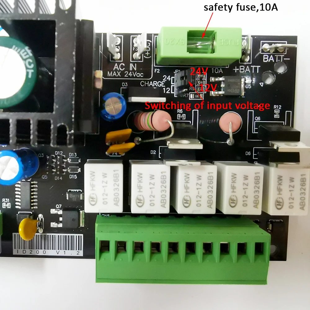 12V 24V DC Swing Gate Opener Motor Control Unit PCB Controller Circuit Board Electronic Card for Single motor Or Double Motor