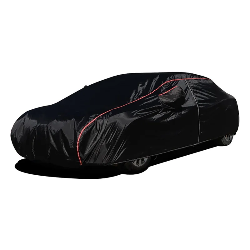 

190T Black Full Car Covers Outdoor Prevent Sun Snow Rain Dust Frost Wind For Mazda 3 Sedan CX-5 CX-9