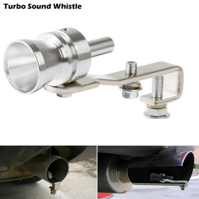 JQSKUNP Motorbike Car Exhaust Fake Turbo Whistle Pipe Sound Muffler Blow Off Valve Universal Simulator Whistler