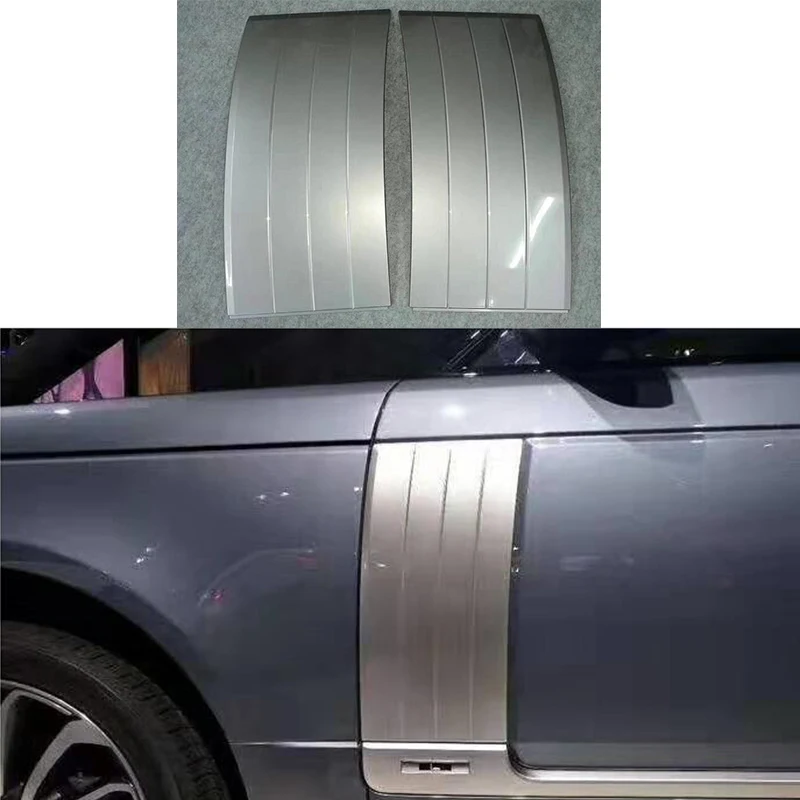 

Side Fender Door Air Vents Kit Trim for Land Rover Range Rover Vogue 2018 Car Front Fender Silver Car Accessories