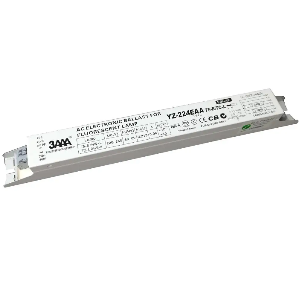 3AAA YZ-224EAA YZ-324EAA YZ-239EAA T5-E TC-L 2x24W 2X39W 3X24W AC Electronic Ballasts  Fluorescent Lamp Ballast