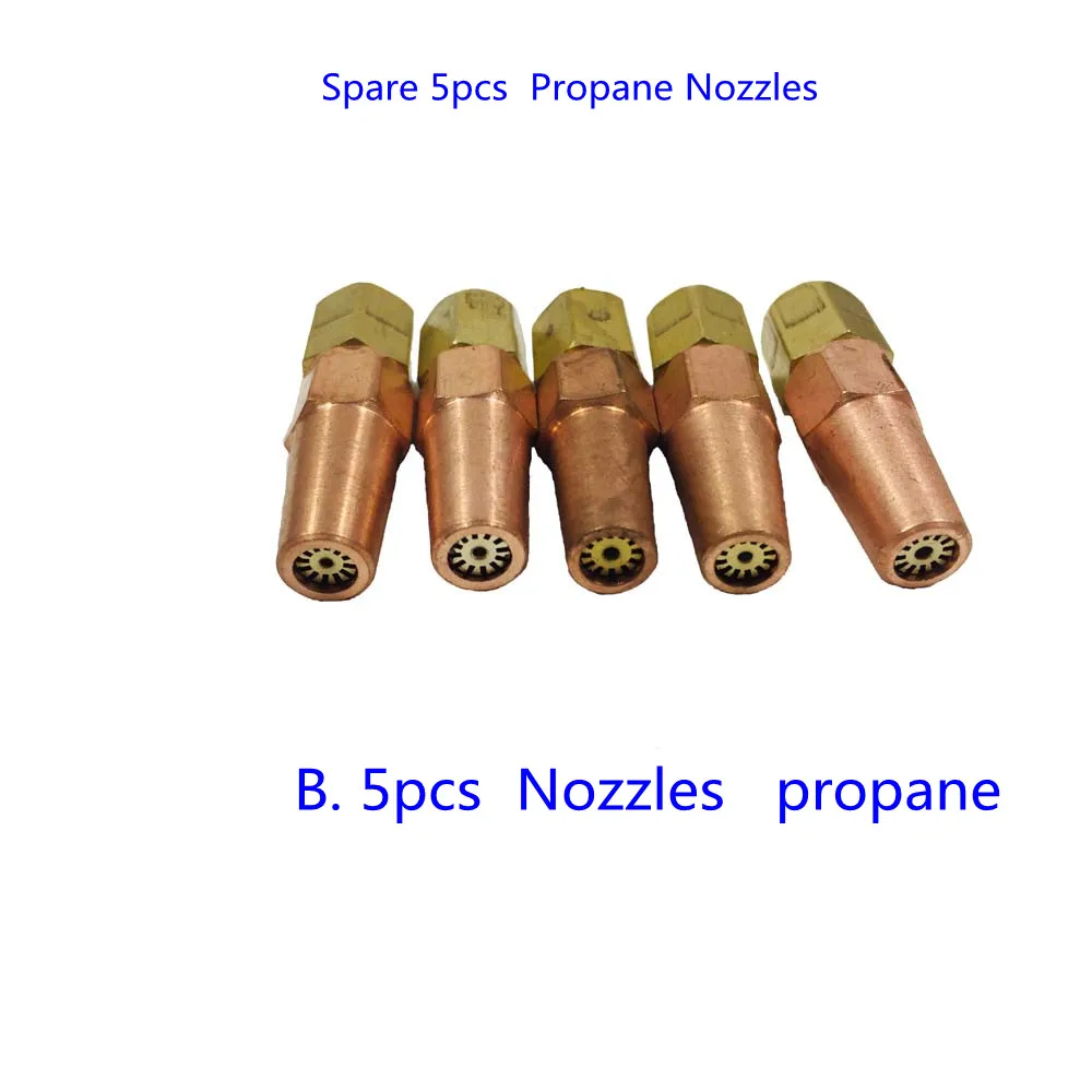 5Pcs Oxy Propane Gas Acetylene เชื่อมเชื่อมเคล็ดลับสำหรับ H01-6เชื่อมไฟฉาย