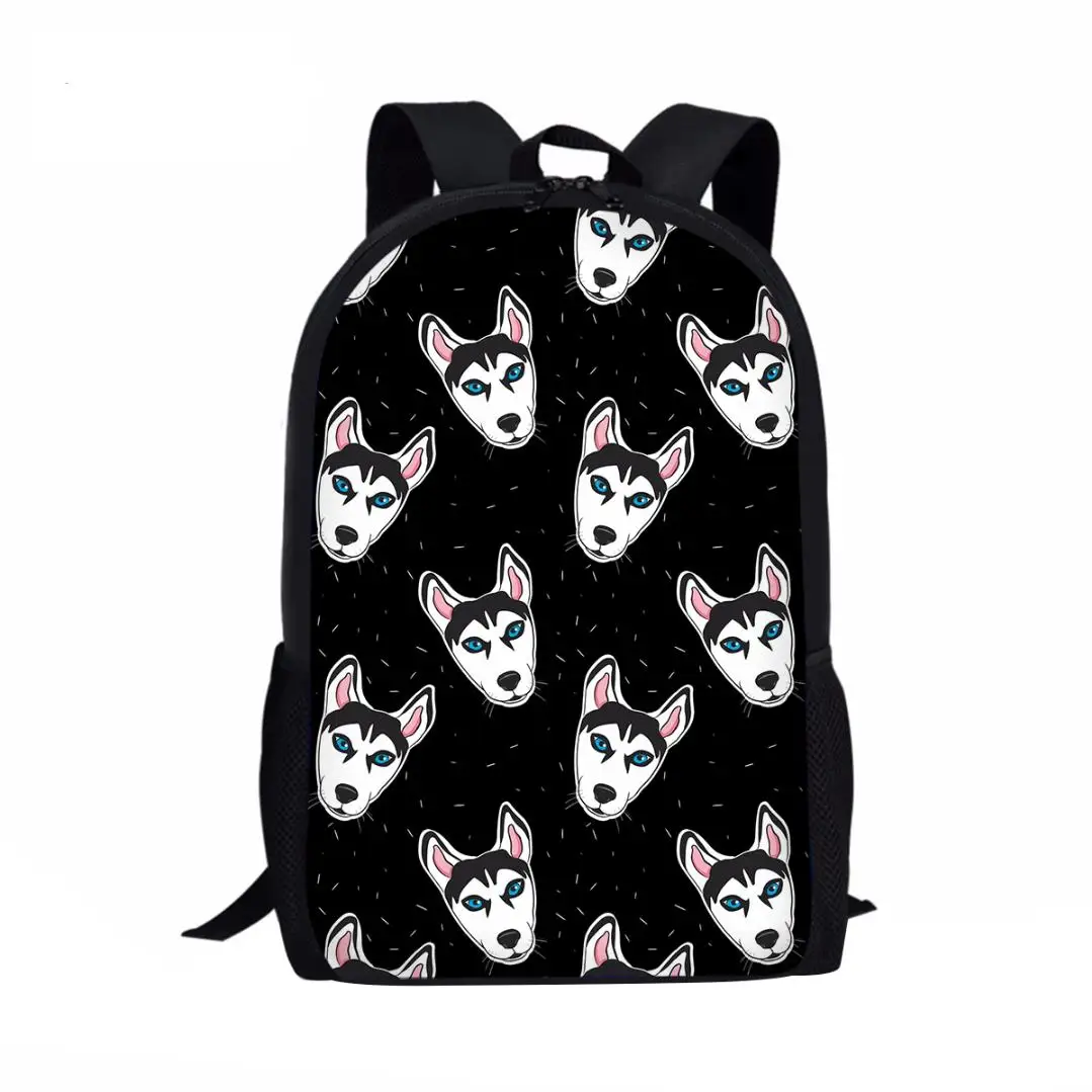 Funny Cartoon Husky School Bags for Kids Children Schoolbags with Animals Preschool Student Bookbag Cute Backpack Stachel