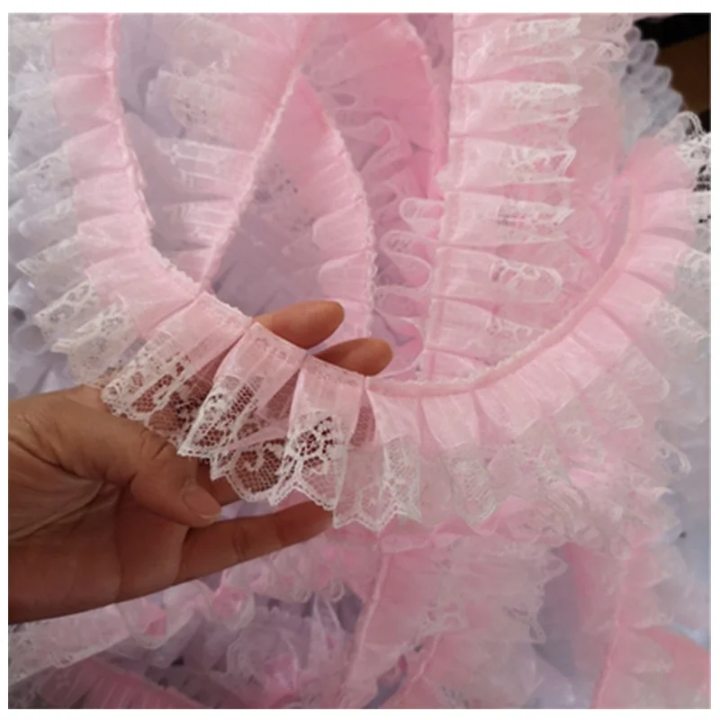 Modern Diy Snow Yarn Lace Pleated Skirt Wedding Collar Sleeves Handmade Lace Accessories Christmas Gifts