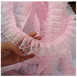 Modern Diy Snow Yarn Lace Pleated Skirt Wedding Collar Sleeves Handmade Lace Accessories Christmas Gifts