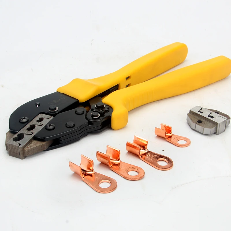 Open nose crimping pliers cold pressure pliers copper aluminum nose terminal clamp10A-100A hydraulic pliers