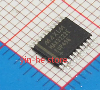 5PCS MAX3222EEUP+T  MAX3222E TSSOP20  RS232 interface chip