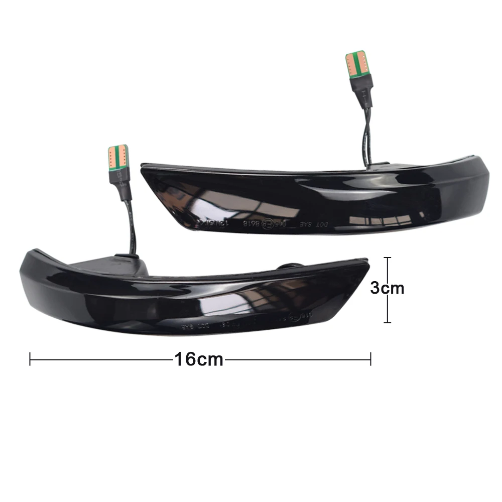 Dynamic Turn Signal Light LED Side Rearview Mirror Sequential Indicator Blinker Lamp For Ford Focus 2 3 Mk2 Mk3 Mondeo Mk4 EU