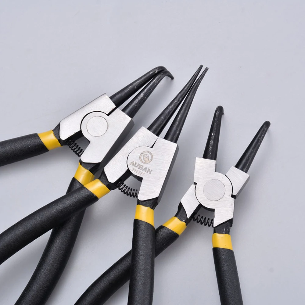 Circlip Pliers Internal External Multifunctional Straight Bend Retaining Clips Snap Ring Plier 5" 7" 9" 13" Portable Hand Tools