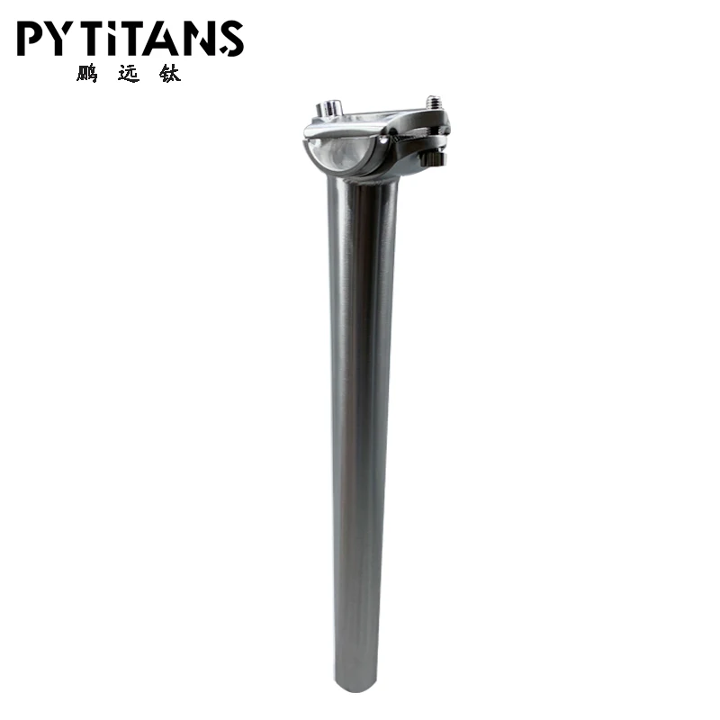

PYTITANS Titanium alloy Bike Seatpost for MTB/Road Bicycle seat post 27.2/31.6mm*350mm titanium seat tube