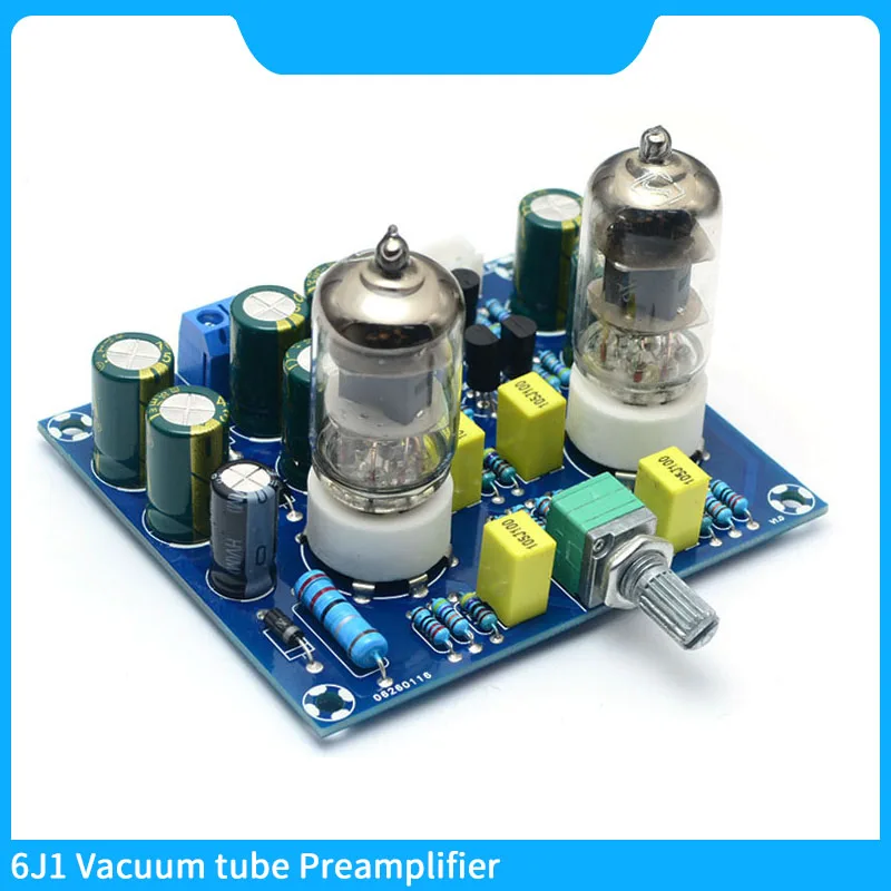 

6J1 Vacuum tube Preamplifier Board Electronic valve Volume control Preamp DIY Bile Duct Auido Tone Board AC12V