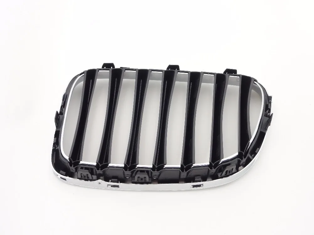 1Pcs Half Chrome Front Upper Kidney Grill Grille Right Passenger Side 51112993308 For BMW X1 Series E84 2010-2012