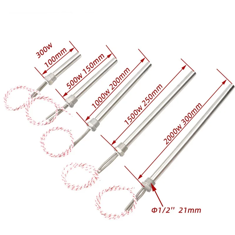 Stainless Steel Cartridge Heater 220v Heating Element with 1/2