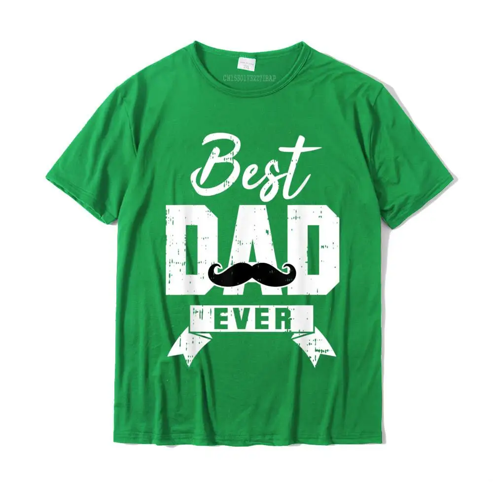 Best Daddy Awesome Dad Mustache Tee Fathers Day Outfit T-Shirt Top T-Shirts Custom Brand Cotton Tops & Tees Personalized For Men