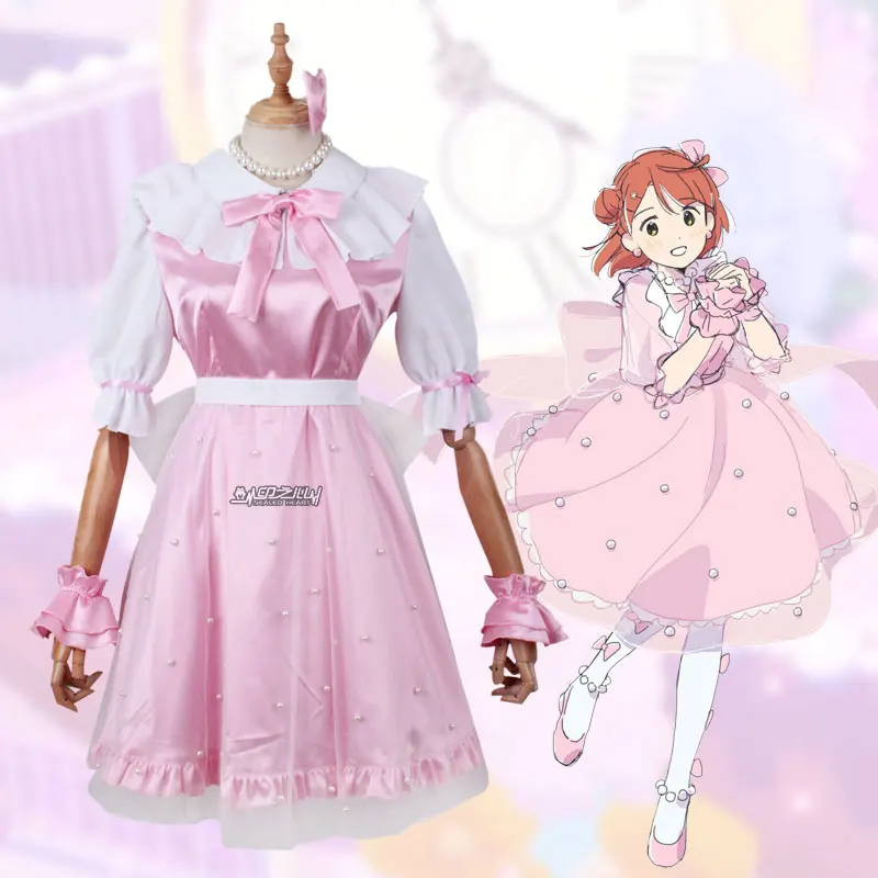 Anime Liefde Live! Nijigasaki Ayumu Uehara Cosplay Kostuums Vrouwen Leuke Meid Jurk Roze Pak Lolita Halloween Uniformen Custom Made