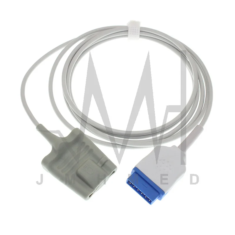 Compatible Pluse Oximeter Spo2 Probe Sensor Cable of GE Marqutte Dash 3000 4000 5000 with Mas tech Oximetry Monitor.