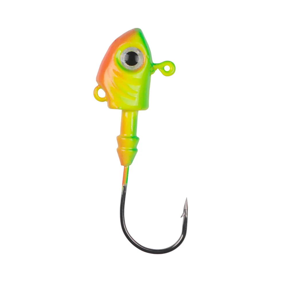 1Pcs Fishing Hooks Lures Fish head lead hook Metal Bait 10g/15g/20g/29g/40g/43g Lead Head Hook Baits Jigging Fishing Accessories