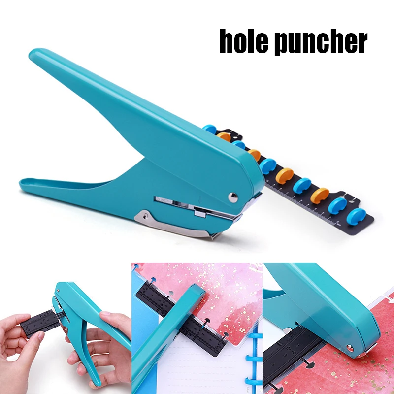 Hand-held Mushroom Hole Puncher Paper Cutter Loose-leaf Manual Punching Machine for Office Home Students Arts,Crafts Sewing