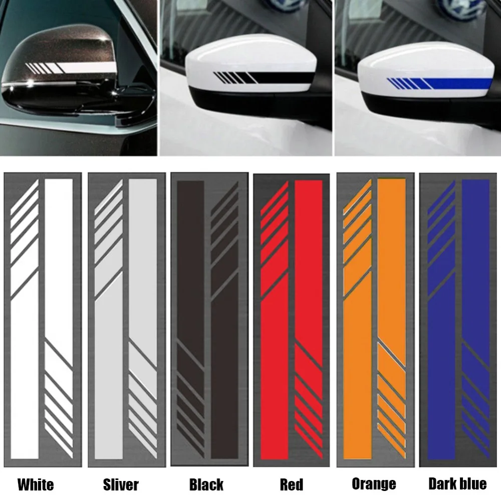 2PCS Car Styling Auto SUV Vinyl Graphic Car Sticker Rearview Mirror Side Decal Stripe DIY Car Body Decals Car Decor Stickers