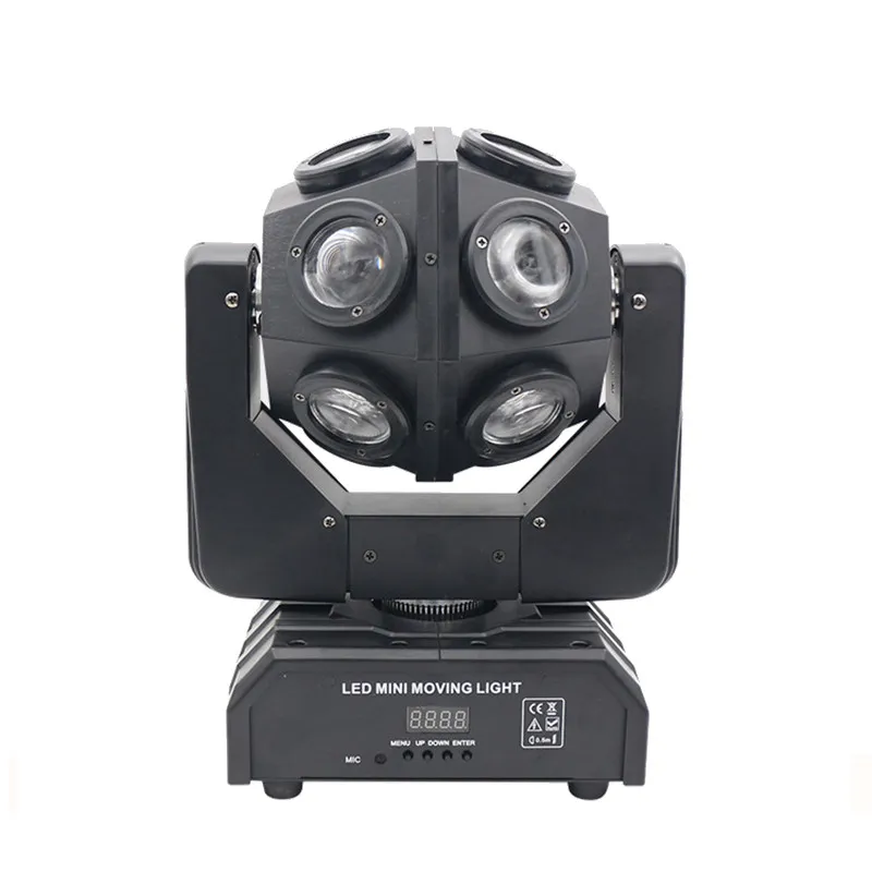 Imagem -03 - Rgbw Led Beam Futebol Moving Head Light Dmx512 Rotação Beam Stage Iluminação Efeitos Maravilhosos Disco dj Club Party Lights 12x10w