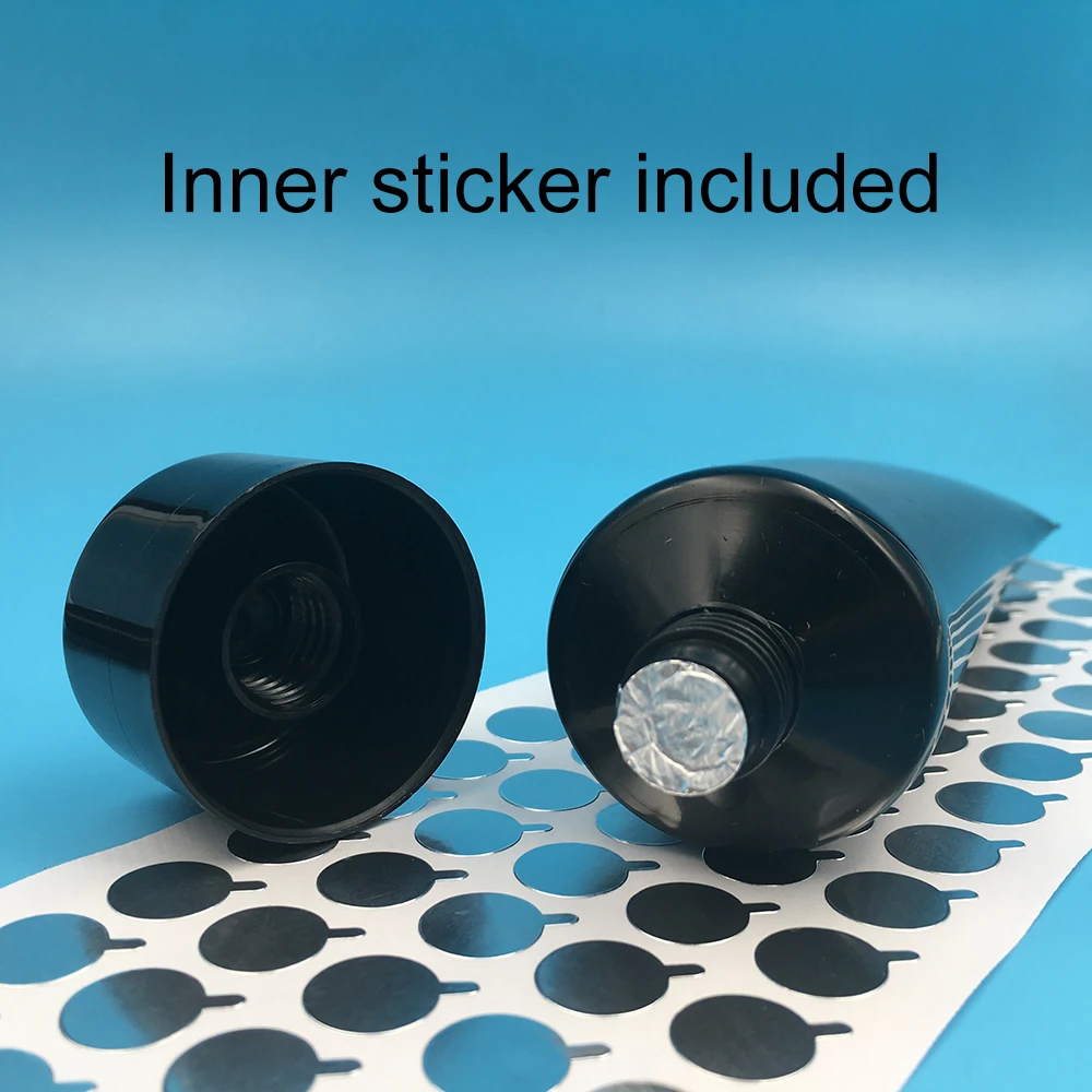 10ml 30ml 50ml 100ml 200g Black Plastic Soft Bottle Squeeze Tube Lotion Cream Packaging Empty Cosmetic Container