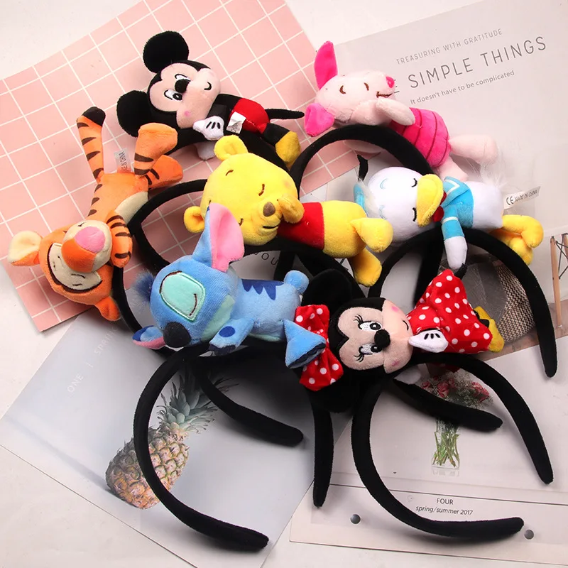 Cartoon  Plush Animal Hair Hoop Hairband Headband Hair Accessories Women Girl Baby Toys Kids Costume Headband Cosplay Plush Gift