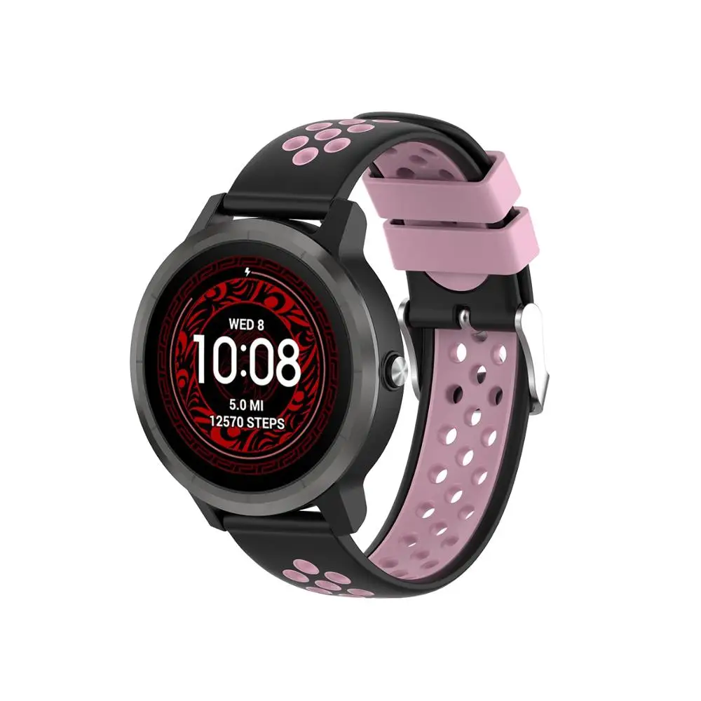 Cinturino in Silicone morbido da 20mm per Garmin Venu/Venu SQ cinturino di ricambio cinturino da polso per Huawei Honor Watch ES Wristband