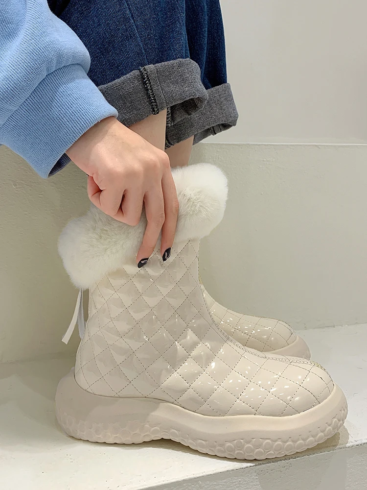 

Women's Shoes Snow Boots Winter 2021 New Thick-soled Non-slip Waterproof Fashion Warm Casual Cotton Shoes Boots Women