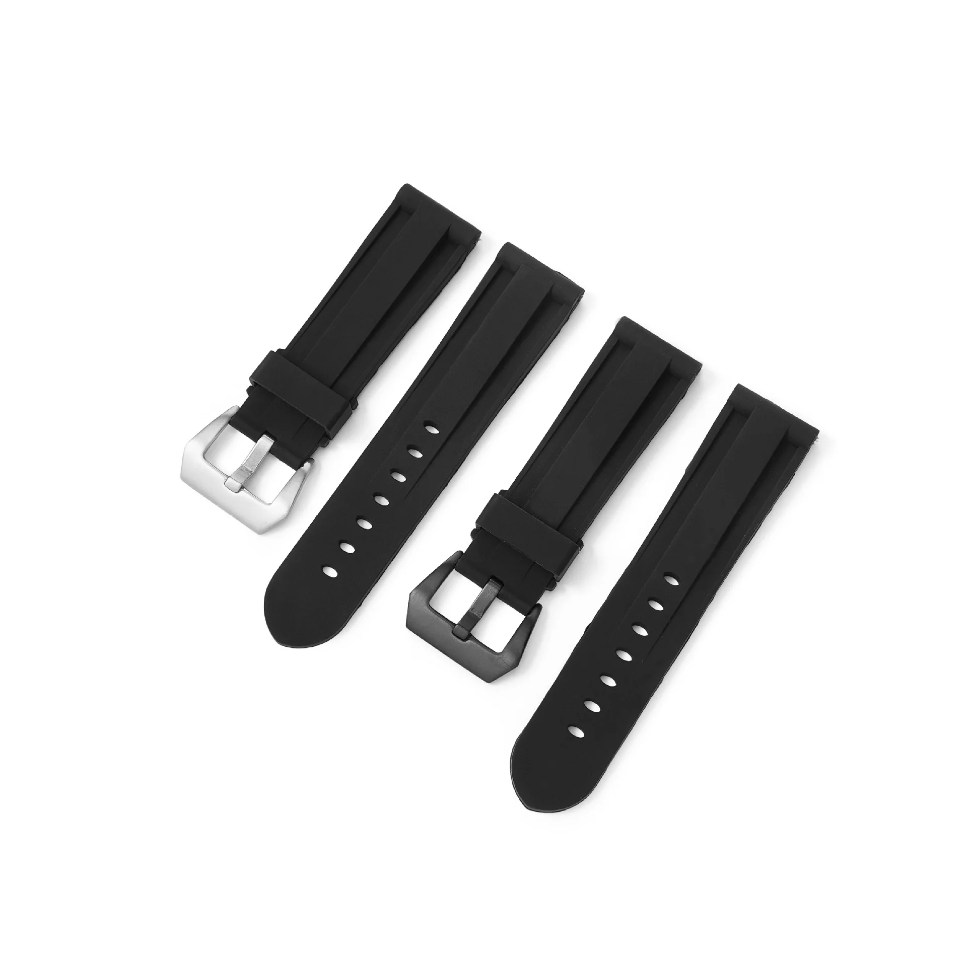 22mm 24mm 26mm High Quality Rubber Watchband For Panerai Watch Band Waterproof Strap Free Tools UTHAI Z39