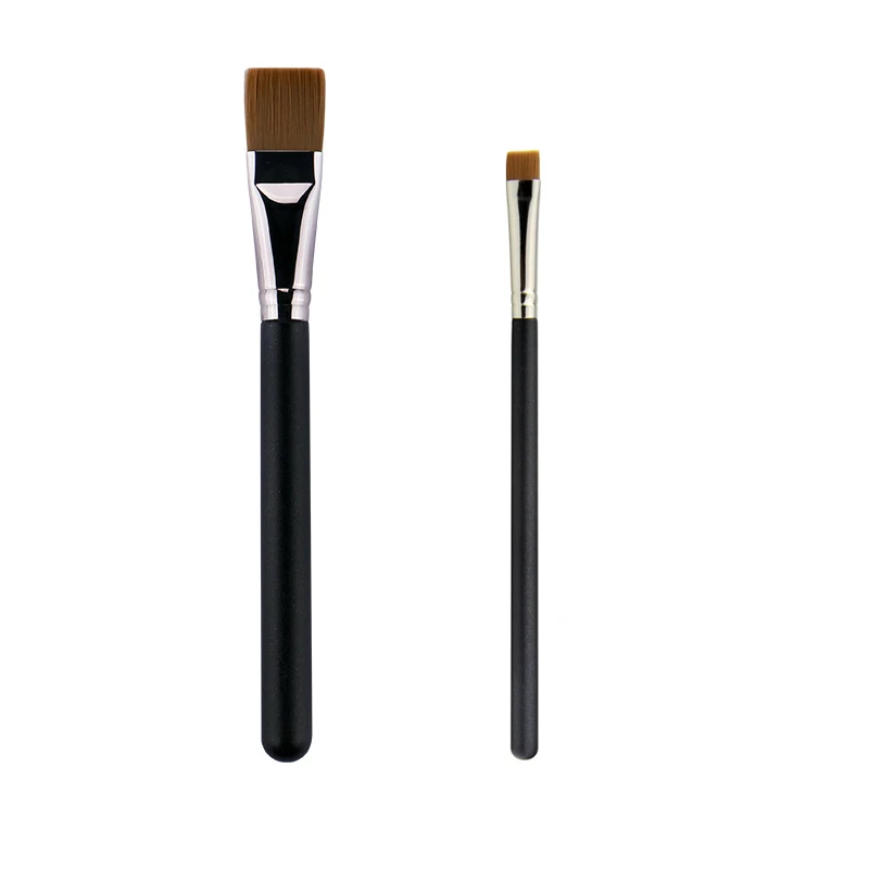 Juego de brochas de maquillaje para base plana, pinceles de maquillaje, corrector pequeño, detalle parcial, crema líquida, delineador de ojos, M191, 212, 2 unidades