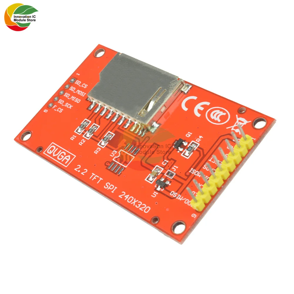 Ziqqucu 2.2 Inch TFT SPI LCD Display Module 240*320 ILI9341 With Memory Card Slot for Arduino Raspberry Pi 51/AVR/STM32/ARM/PIC
