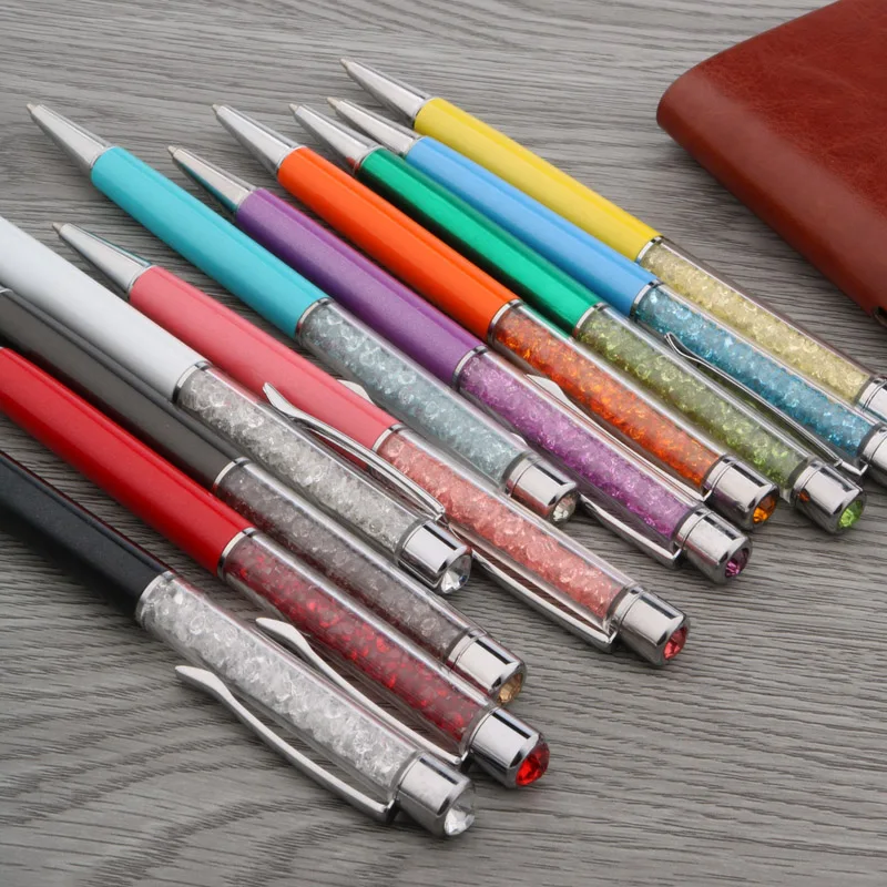 office silver crystal gift STUDENT GRIL pen Metal Ballpoint Pen