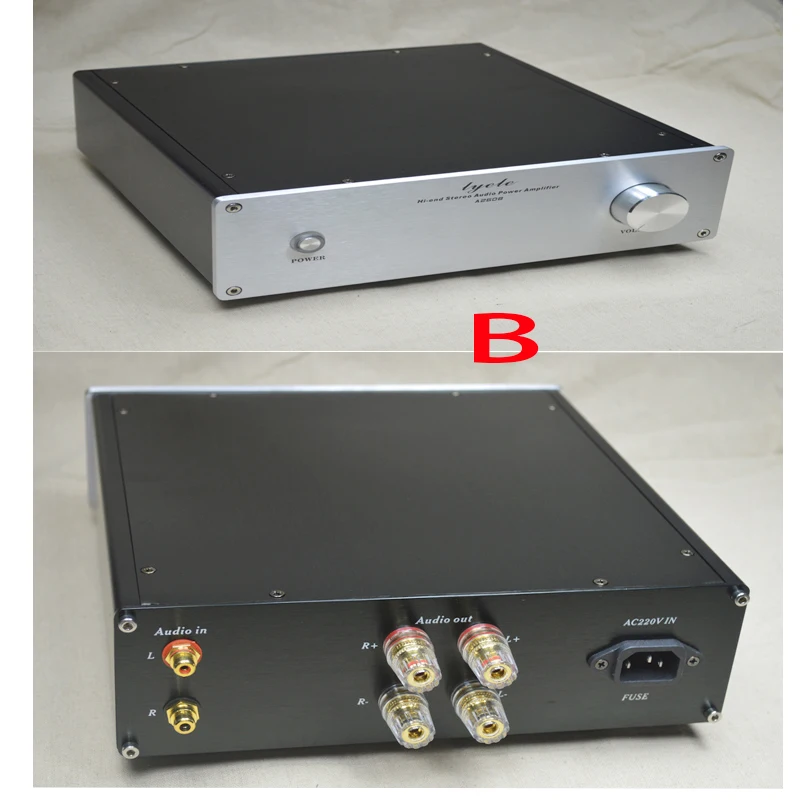 KYYSLB 260*80*259MM All-aluminum Amplifier Chassis X2608 DIY Enclosure Housing Preamp Box Amplificador Case Shell