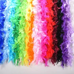 Feather scarf party Multi-Color Fluffy Handcraft Ostrich Feather Plume Boas Scarf Clothes for Wedding Decoration Performance