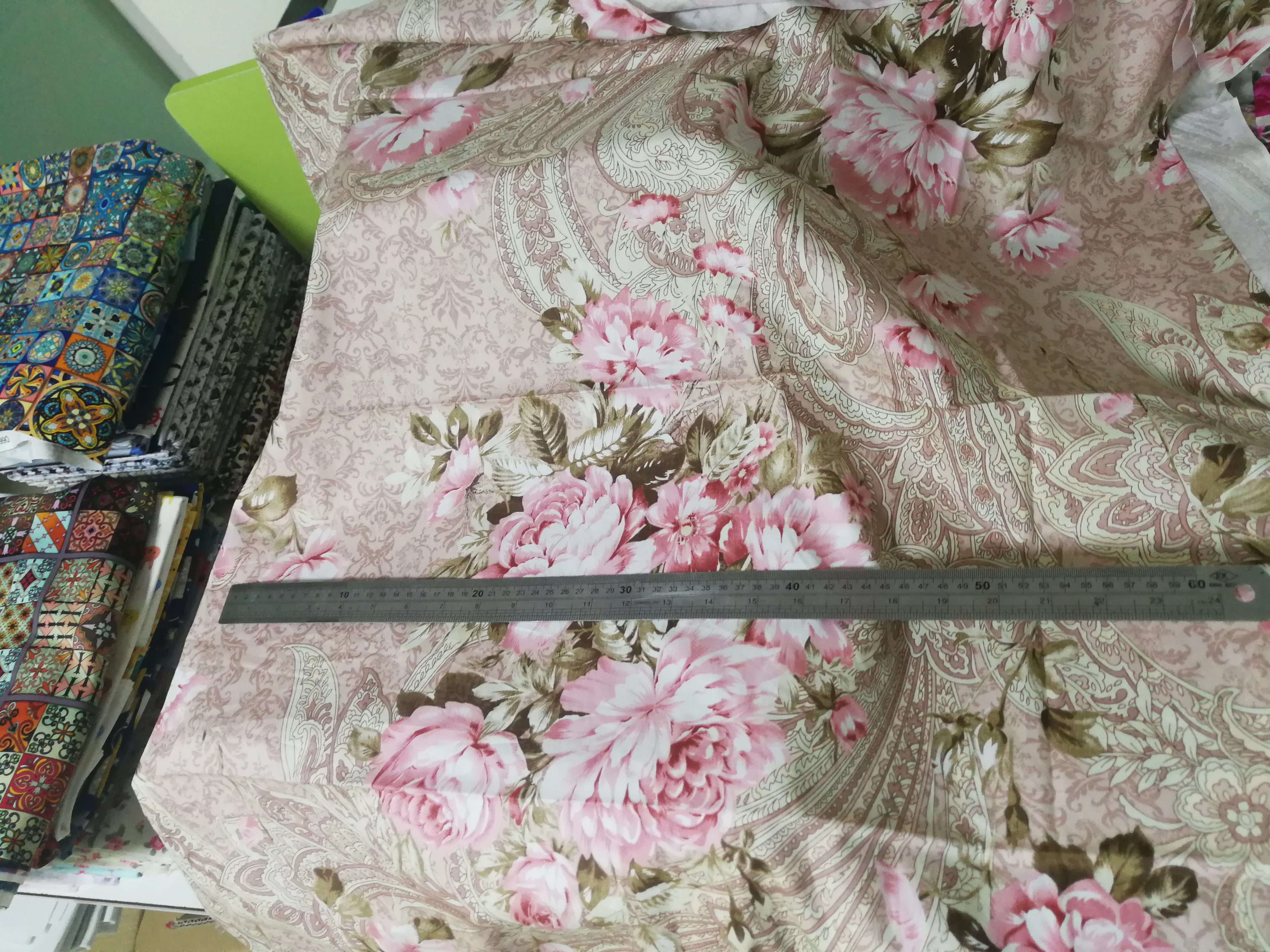 Teramila Rose Gedruckt Baumwolle Stoffe durch die Meter für Nähen Stoffe in Meter Freies Verschiffen, Bettwäsche Sets, quilts, Patchwork, Kleid – Detail 6